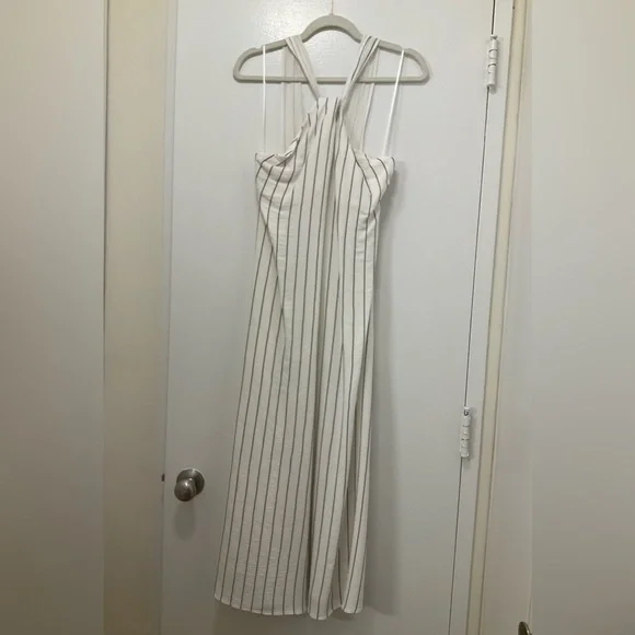 Massimo Dutti | Dresses | Massimo Dutti Halter Neck Stripe Dressno Tagnever  Worn | Poshmark